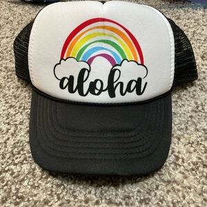 Aloha Rainbow Trucker Hat